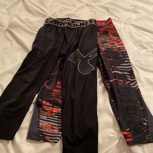 Youth under armour heat gear base layer size medium set 2.